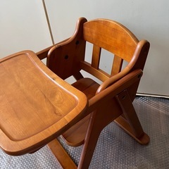 澤田木工所 ベビーローチェア 折りたたみ x チェアクッションセットの画像