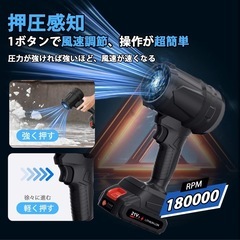 新品未使用❤️ブロワー 洗車 残量表示 大容量バッテリー 2つ付きの画像