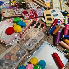 写真に写ってるモノ全て！手芸用品の画像