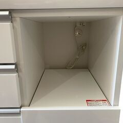 【決まりました】★【美品】ニトリ キッチンボード レンジボード 食器棚 RESUME 120-2 AG-S-WHの画像