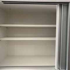 【決まりました】★【美品】ニトリ キッチンボード レンジボード 食器棚 RESUME 120-2 AG-S-WHの画像