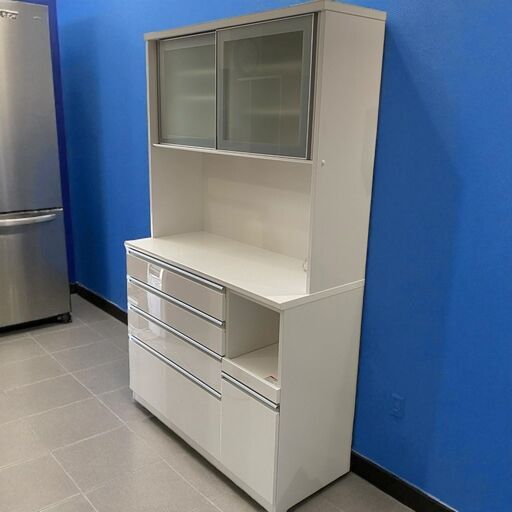 ニトリ レンジボード キッチンボード 食器棚 KGB-1023WH キッチンボード(レジューム 150TG-S WH/150SL-R WH) | ニトリネット