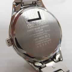 SEIKO セイコー ソーラー 電波 腕時計 1B21-0AS0 中古の画像