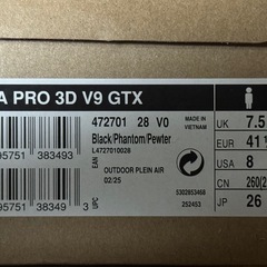 新品未使用　Salomon　XA PRO 3D V9 GTX ブラック 26cmの画像