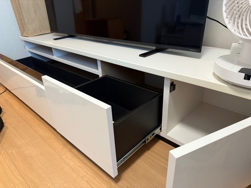 【ここ出品】LOWYA テレビ台 幅180cm ホワイト テレビ台 ホワイト×ゴールド [幅180] | 【公式】LOWYA(ロウヤ
