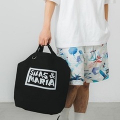 サイラス SILAS ビーチバッグ ショルダーバッグ トートバッグ ハンドバッグ ブラックの画像