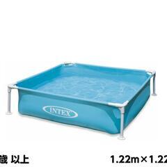 🌟組み立てに空気入れ不要！工具も不要！🌟フレームプール🌟INTEX🌟インテックス🌟プール🌟120×120🌟の画像