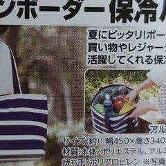【未開封】マリンボーダー保冷バッグの画像