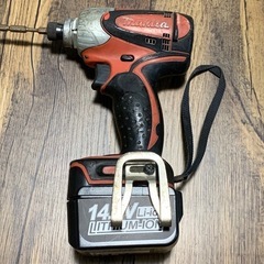 マキタ　14.4V インパクト&ドリル　バッテリーx2 中古セットの画像