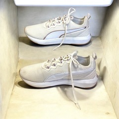 PUMA 25cm　SOFTRIDE クルーズ 2 アイボリー× ローズゴールドの画像