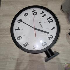 DOUBLE FACE WALL CLOCK BLACKの画像