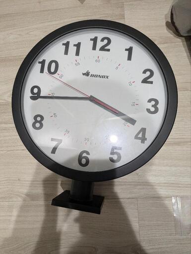 DOUBLE FACE WALL CLOCK BLACK (Rairn) 北上尾の時計《掛け時計