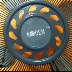 動作確認済　業務用扇風機　4枚羽　オレンジ　三脚　熱中症対策の画像