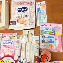 ベビー用品 除菌スプレー スプーン 母乳パッド 扇風機カバー ガーゼハンカチの画像