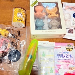 ベビー用品 除菌スプレー スプーン 母乳パッド 扇風機カバー ガーゼハンカチの画像