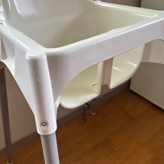 IKEA ハイチェアー　ホワイト　アンティロープの画像