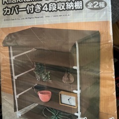 値下げリラクマ　未使用　4段収納　茶色の画像