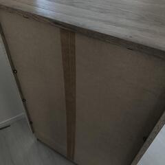 木製　木目調　チェストの画像
