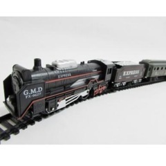 【新品・未開封】　辰巳屋　レールキングスタンダード　ライト点灯　四両編成機関車セットの画像