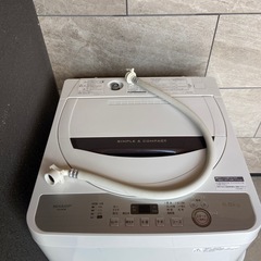 激安　SHARP 全自動洗濯機　 5.5kg 洗濯機　ES-GE5Bの画像