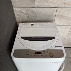激安　SHARP 全自動洗濯機　 5.5kg 洗濯機　ES-GE5Bの画像