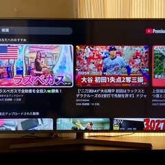 4Kチューナー Wi-Fi 動画アプリ 55インチ液晶テレビ ハイセンス 55E6100の画像