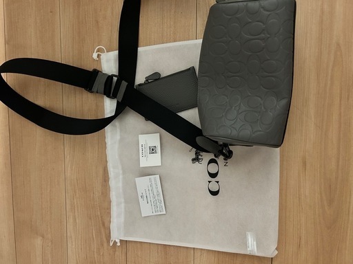 COACH グレー  ショルダーバッグ