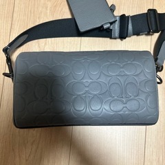 COACH グレー  ショルダーバッグの画像