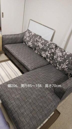 ☘️中古】L字型ソファー (ベルリン) 宮崎のソファの中古