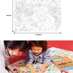 sekai cheese 巨大塗り絵の画像
