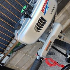 HYFONG 船外機 2馬力 2ストローク スタンド、延長ハンドル付きの画像