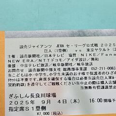 巨人VSヤクルト戦長良川球場９月４日の画像