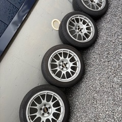 BBS18インチRE773バリ山夏タイヤ付きアルミホイールの画像