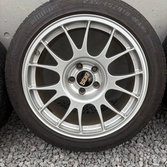 BBS18インチRE773バリ山夏タイヤ付きアルミホイールの画像
