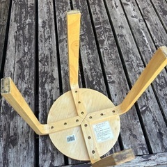 【中古】　スタッキングチェア　木椅子の画像