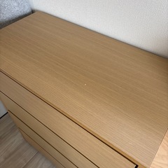ニトリ　チェスト　タンス　収納　Nクリック　ナチュラル　
の画像