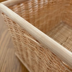 お譲り先決まりました　無料　木のカゴの画像