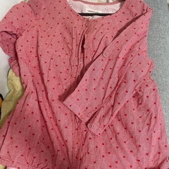 春夏にぴったり♪ピンク系七分袖シャツ（綿100%）の画像