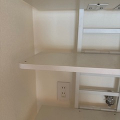 洗濯機上突っ張り棒ラックの画像