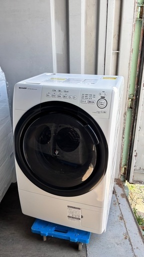 🔥🔥22年シャープ ES-S7G-WL🔥🔥ドラム式洗濯機7/3kg配達無料