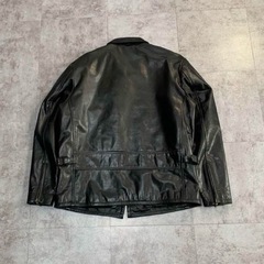 00s avirex short leather レザージャケット 牛革 (雷) 陸前高砂