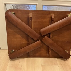 福岡市博多区美野島引き取り限定　折り畳みテーブル　使用少　60cm×45cm 高さ33.3cmの画像