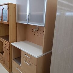 ★リユースのサカイ日立店★HJ7257  レンジボード ナチュラルブラウン H200×D45×W89 クリーニング済み の画像