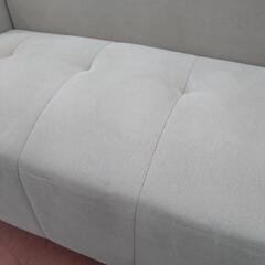 ★限定SALE20%OFF★《尼崎市/リサイクルショップドリーム次屋店》コンパクトファブリックソファ ベージュ 中古品 ☆尼崎市若王寺☆の画像