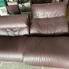 「無料」リクライニングソファー(オットマン付き)の画像