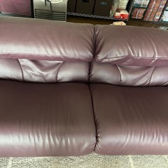 「無料」リクライニングソファー(オットマン付き)の画像