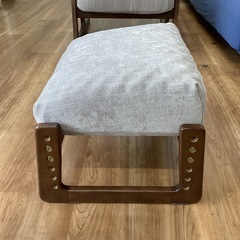 一人用リラックスチェア　オットマン付き【町田市再生家具】251295の画像