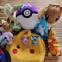 ポケモンぬいぐるみ、カバン、クッションの画像