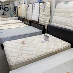 【愛品館 江戸川店 】 2分割スプリングボトムダブルベッド SIMMONS（シモンズ）の画像
