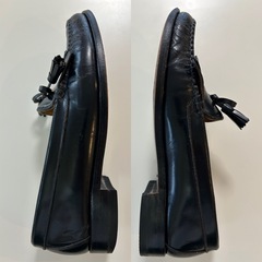 リーガルメンズタッセルローファースリッポンシューズビジネスシューズドレスシューズ黒ブラック革靴紳士靴紐なし靴男性用ユニセックスの画像